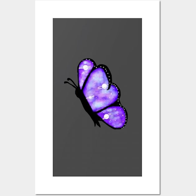 Galaxy Butterfly Wall Art by CatGirl101